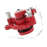 FOYTOKI Étrier de Frein à Disque Arrière Moto en Métal Rouge Contrôle Stable pour Diverses Occasions et Terrains, Accessoire Mécanique Polyvalent pour Vtt et Trottinette Électrique
