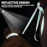 Joytale Dog Leash, 6 FT Double-Sided Reflective, Padded Handle Nylon Heavy Duty Leashes for Medium & Large Dogs Walking, Teal - Image 4