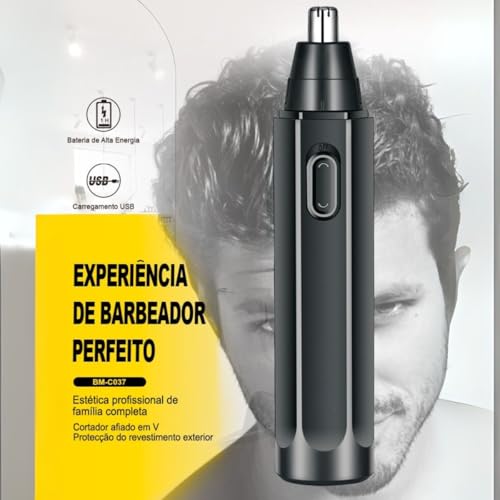 Kit Maquina Dragão Cabelo Barba E Aparador De Pelos Do Nariz Produto completo e eficiente para cuida