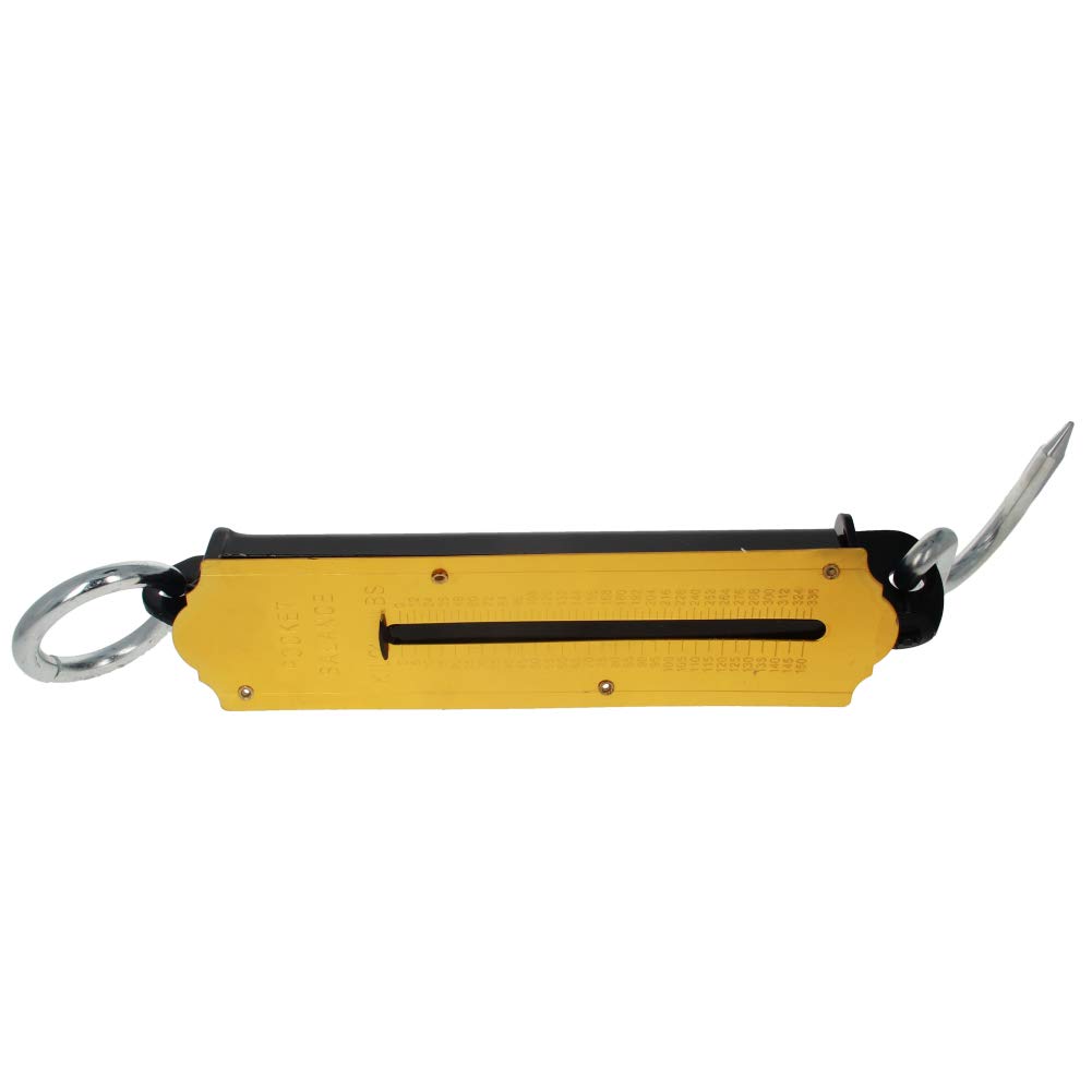 Utoolmart Spring Balance Hanging Hook Handheld Metal Weighing Force Scale Kilo & LBS 150KG