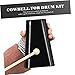 Abaodam 6-Inch Cowbell for Drum Kit Sturdy Percussion Instrument Black for Cheering and Music Performances Mounting Hardware