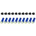 cciyu 10x Ice Blue LED & 10x Sockets Dash Instrument Panel Light Bulb T5 70 73 74 Used Replacement fit for side markers, running lights, corner & bumper lights, license plate lights etc