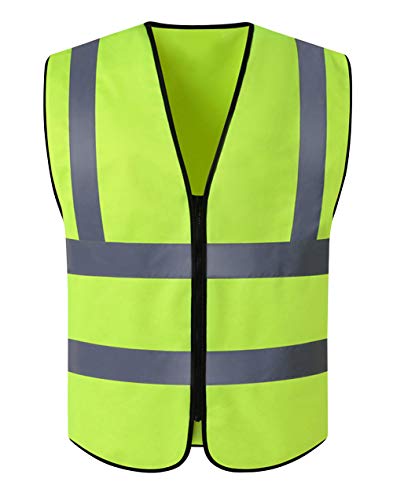 Preisvergleich Produktbild Panegy Reflektierende Weste Sicherheitsweste Pannenweste Hohe Sichtbarkeit Warnwesten mit Reißverschluss