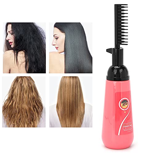 Hair Straightener Cream, Hair Straightening Treatment Cream With Comb Perm Balm Softness Rods Straight Built In Professional Softening Straightener 150Ml #TOP3