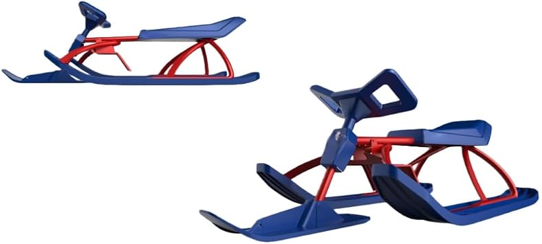 Snowmobile Type, For Kids, Snow Sled, Snow Scooter, Sledding, Snow Bike, Assembly Type, Load Capacity 176.4 lbs 80 kg, Playing in Snow, Outdoor Play, Lawn, Parent-child Game, Snow Play