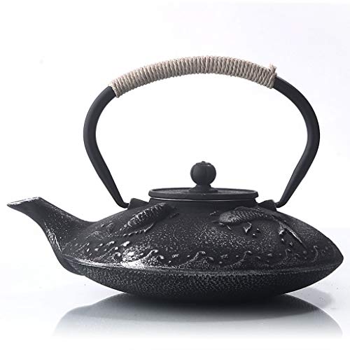 Cast Lron Tea Kettle,Cast Iron Teapot,Japanese Cast Iron Teapot With Infuser For Loose Tea And Teabags Tea Kettle And Tea Pot For Stove Top 09Lblack