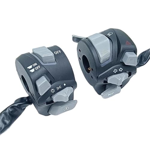 Interrupteur de guidon de moto universel avec bouton de démarrage scooter et klaxon ATV