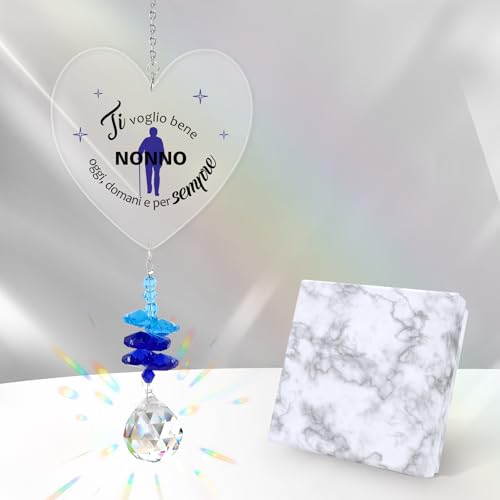 Festa Dei Nonni Idee Regalo,Regalo per Nonno,Idee Regalos Nonno,Acchiappasole in Cristallo,Regalos Compleanno Nonnos,Regali Nonnos Da Nipoti,Regali Natale Nonno