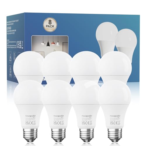 Lampadina LED E27 14W (Equivalente a 100W), 1520LM Super Luminosa, Luce Bianca Calda 2700K, CRI ≥ 80, Ideale per Tutti Gli Spazi Interni (Soggiorno, Camera, Cucina) | Basso Consumo Energet, 8 pezzi