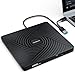 PeroBuno Externes DVD Laufwerk, USB 3.0 Typ-C CD ROM +/-RW Optical Drive, 0.5 Zoll Ultraflacher Externer DVD Brenner und Player Externes CD Laufwerk für Laptop PC MacBook Windows Linux Mac OS