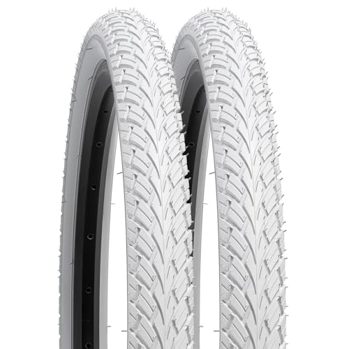 YunSCM 2Pcs Faltbare 24 Zoll Fahrradreifen 24x1.75 Mantel 47-507 Kompatibel 24x1.70 24x1.75 24x1.80 Stadt/Straße Reifen