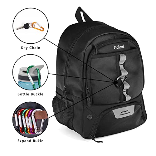 Goloni | Youth Basketball Soccer Backpack Bag - Soccer Backpack & Bags For Basketball, Volleyball & Football Sports, Includes Separate Cleat Shoe And Ball Compartment, Fit To & Adult, 12.5 X 8 X 17 #TOP3