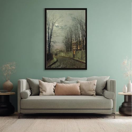 A Wintry Moon John Atkinson Grimshaw pour sublimer un mur blanc de bureau - 5