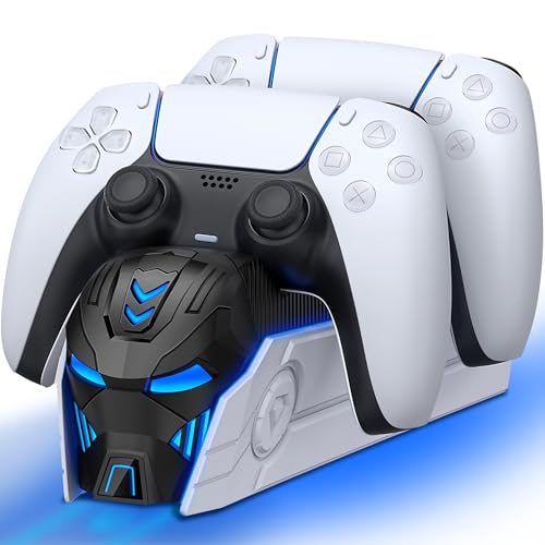 PS5 Controller Ladestation, PS5 Zubehör mit Cooles Aussehen für DualSense PS5 Controller, Ladestation für PlayStation 5/Edge Controller-Taschen
