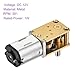 DMiotech 12V 381RPM Rated Torque 0.7 Output Shaft Length 8mm Micro DC Speed Reduction Motor Mini Metal Gearbox Motor for RC Car Robot Model DIY RC Toys Engine