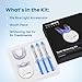PurelyWHITE DELUXE Teeth Whitening Kit, Complete LED Teeth Whitening, 15+ Treatments, (3) 3ml Whitening Gel Syringes, Whiter Smile in 7 Minutes