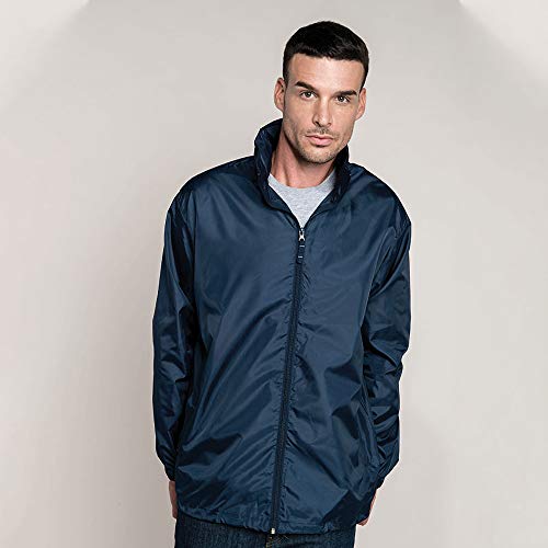 Kariban Mens Casual Windbreaker Jacket (S) (Navy) #TOP1