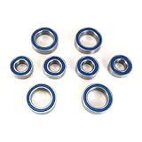 Losi TEN-SCTE, MT, SCBE Hub Carrier Bearings 6x12x4mm - 10x15x4mm Blue