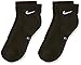 Nike Everyday Cushioned Quarter Lot de 3 paires de chaussettes pour enfant Noir/blanc Taille M/EU 38-42