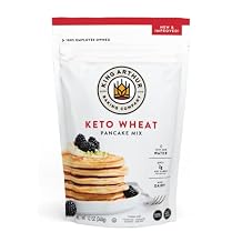 King Arthur Keto Wheat Pancake Mix Low Carb, High Protein Breakfast Solution - Just Add Water for Fluffy Pancakes or Waffles - Non-GMO, Kosher Certified, 12 oz Pouch