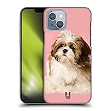 Stampa stilosa e accattivante Head Case Designs Cucciolo di Shih Tzu Razze Famose di Cani Custodia Cover Dura per Parte Posteriore Compatibile con Apple iPhone 14
