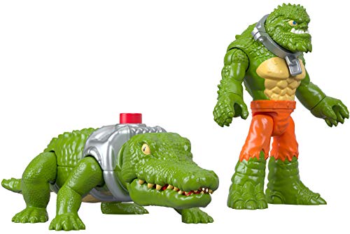 Fisher-Price Imaginext DC Super Friends - K. Croc and Crocodile, Multicolor, 6 inches - Image 3