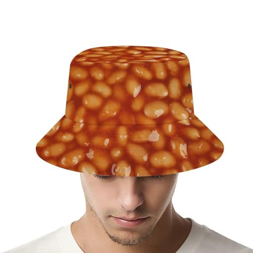 Image of Food Golden Corn Bucket Hats Unisex Washed Cotton Lightweight Outdoor Summer Beach Sun Hats Men Women Bucket Hat for Travel