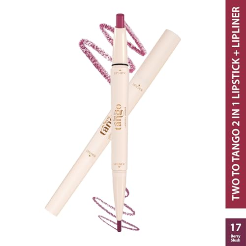 Image of Glam21 Two To Tango Lip Liner + Lipstick Duo |Non-Transfer | 16hrs Long Stay | Creamy Matte Finish| Super-glide formula | Non-drying |For Sensational lip look, Berry Slush-17
