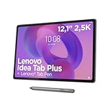 Lenovo Idea Tab Plus – Tablet 12.1' 2.5K (MediaTek Dimensity 6400, 12 GB RAM, 256 GB UFS 2.2, 90 Hz, 4 Altavoces, Ranura microSD, Wi-Fi 5, Bluetooth 5.2, Android 15) Color Luna Grey – Incluye Tab Pen