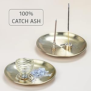 Zenbless5in1incenseburnerpalosantoholdersageholderincenseholderforincensestickscoilincenseincensecones55inchesbrassashcatcherformeditationyogaroom Urban Country Home Decor Zenbless 5 in 1 incense burner palo santo holder sage holder incense holder for incense stickscoil incenseincense cones 55 inches brass ash catcher for meditation yoga room urban country home decor