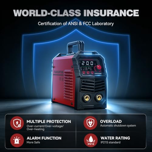 Image of ARCCAPTAIN 200A Pulse Stick Welder, ARC /Lift TIG Welding Machine 10PCS Rods