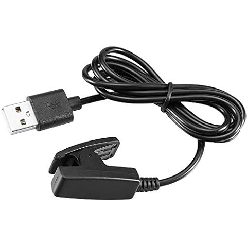 for vivomove HR Charger Charging Cable Replacement Accessories [3 Feet ] Cable USB Charger Cable Adapter Quality Power Charging Cord for Garmin vívomove HR Smartwatch (Black-1pcs) Cover