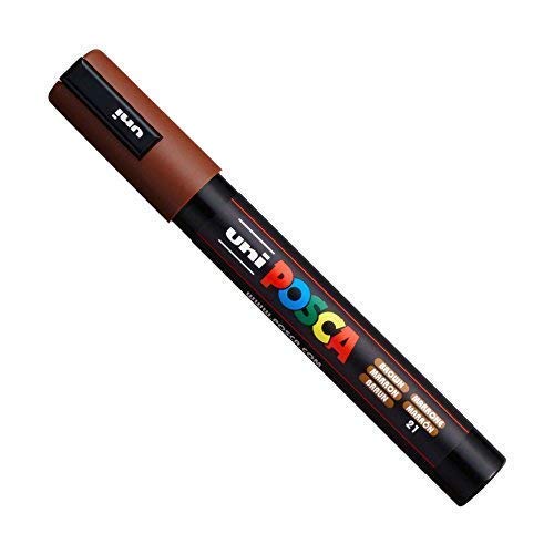 Posca PC-5M por Uni-Ball - Línea Completa Of 35 Colores Disponibles - Marron