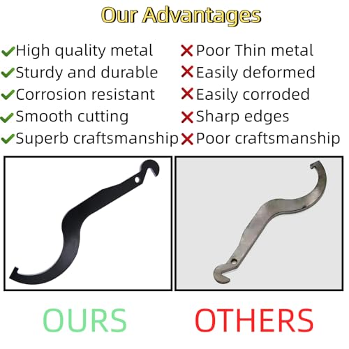 Image of 2877408 Shock Spanner Wrench,Shock Absorber Spanner,Drive Clutch Shock Wrench ATV Spanner Wrench Compatible With Polaris XP 550 RZR General 1000 Sportsman 550 Replace 2877408-329