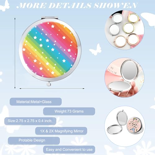 50% Off LONNAONE Compact Pocket Makeup Mirror - Only $3.99