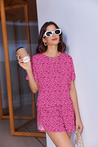 Image of Ekouaer Womens Pajama Sets Sexy Lounge Sets Side Split Short Pj Sets