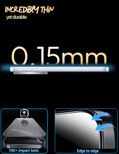 Image of Lensarmor Compatible with Vivo X200T Screen Protector (1 Pack) - 0.15mm Ultra-Thin Tempered Glass, Ultrasonic Fingerprint Compatible, HD Clear Display & Case-Friendly Design