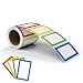 MFLABEL Colorful Plain Name Tag Labels - 200 Stickers - 3 1/2 X 2 1/4