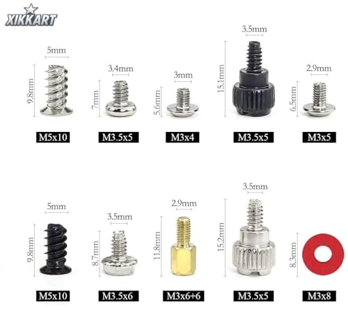 Image of XIKKART 228PCS PC Standoffs & Screws Assortment Kit | Motherboard Standoff Set M3 M3.5 M5 Screws with Washers for Computer Case, SSD, HDD, GPU, Fan Mounting | PC Build & Repair Hardware Screw Set Kit