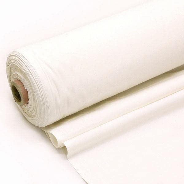 15 Metres - 100% Cotton Upholstery Fire Retardant Barrier Cloth Schedule 3 Interlining Crib 5 Base Layer Commericial Furnishing UK Standard FR Calico Fabric