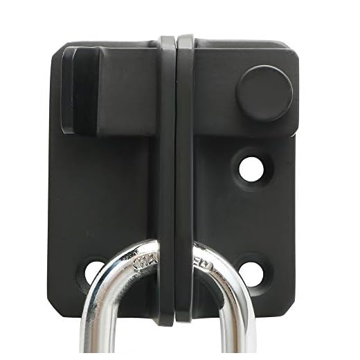 Alise Flip Latch 3-mm Thickened Heavy Duty Hasp Safety Door Lock Gate Latches for Double Door Window Barn Closet Drawer Cabinet Garage,MS3006R-B Stainless Steel Matte Black
