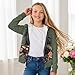 WELLFLYHOM Dragon Book Girls Zip Up Hoodie Size 14-16 Rose Kids Full Zipper Hooded Fashion Sweatshirt Kangaroo Pocket Long Sleeve Shirt Graphic Tops