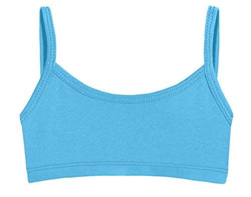 City Threads Girls Crop Training Starter Bras in 100% Cotton Perfect for Sensitive Skins/SPD Friendly,Dance Sports & Layering