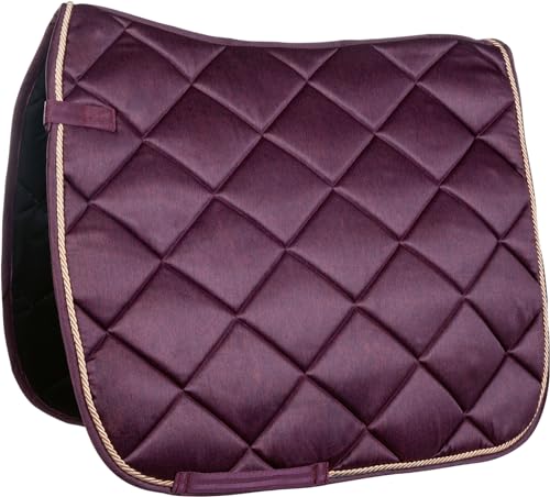 Tapis de selle bordeaux HKM Aria chocs dos cheval polyvalent