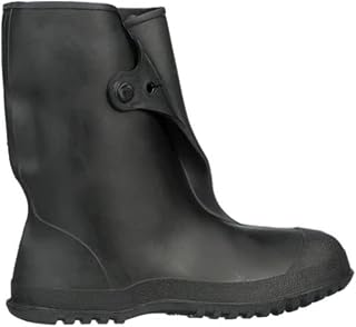 TINGLEY 35121 Workbrutes Rubber Overshoe, Waterproof Slip-On Shoe Cover for Work Shoes & Sneakers, Durable Protection for Low-Profile Footwear, Black