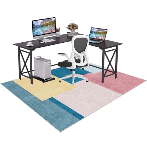 Alfombrilla para Silla de Oficina Alfombra para Silla de Escritorio para Suelos Duros Alfombra Gaming Suelo Silla Ruedas Entrada Casa Alfombrilla Protección Suelo para Laminado Parqué 100 x 120 cm