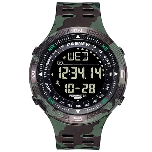 Image of PASNEW Boys' Watches - Dual Display, Large Dial Sport Watch, Black Outdoor Watch for Boys & Teens - Waterproof