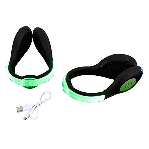 Hankyky lumière de vélo de course LED pince à chaussures lumineuse lumière nuit avertissement de sécurité lampe de poche lumineuse lumière réfléchissante pince de course lumière Cover