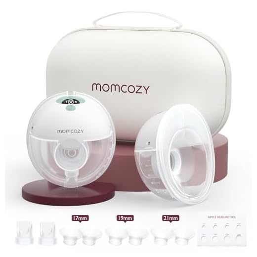 Momcozy Breast Pump Hands Free M5, Wearable Breast Pump of Baby Mouth Double-Sealed Flange with 3 Modes & 9 Levels, Electric Breast Pump Portable - 24mm, 2 Pack Mint