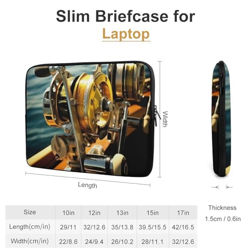 Funda para portátil 12 pulgadas estilo pesca impermeable miniatura 2